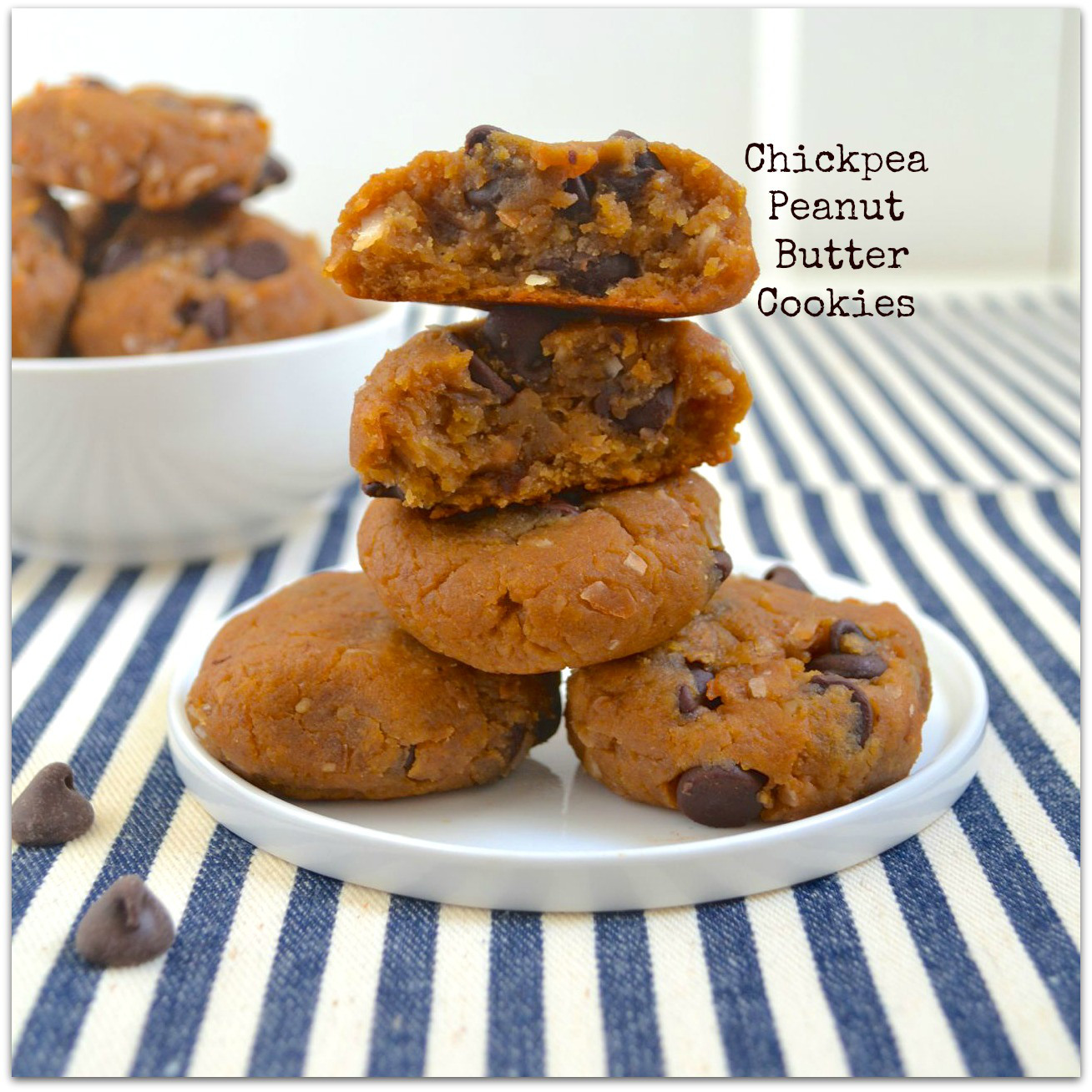 Chickpea Peanut Butter Cookies