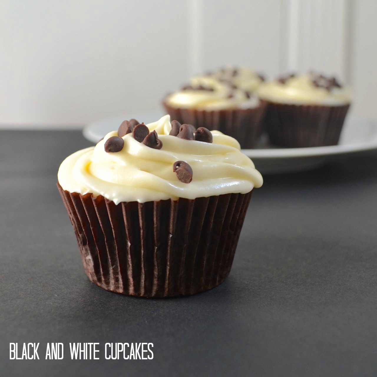 Black and White Cupcakes